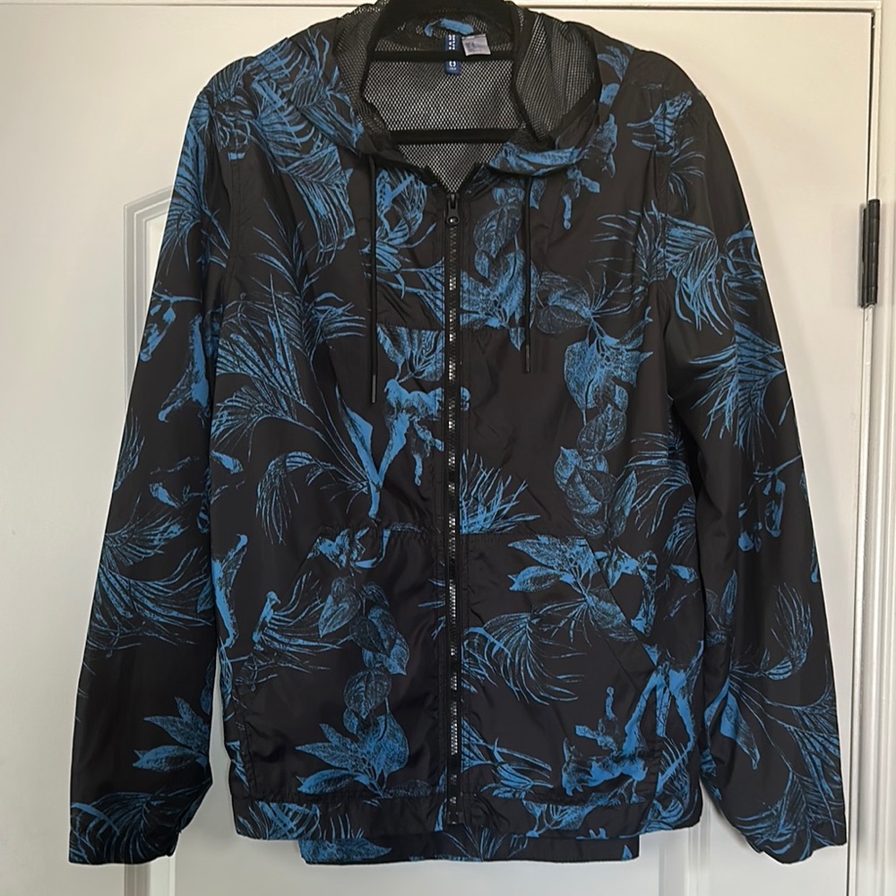 H&M Black and Blue Floral Jacket